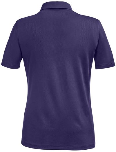 Am image of a Custom Under Armour Ladies Tech Polo in Purple/White!