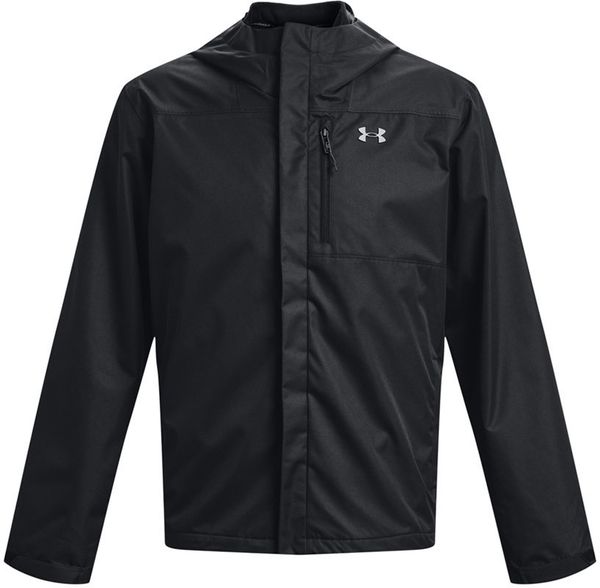 Am image of a Custom Under Armour Men's Porter 3 in 1 2.0 Jacket in BLK/ PTC GRY!