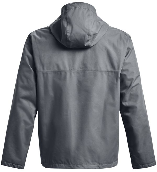 Am image of a Custom Under Armour Men's Porter 3 in 1 2.0 Jacket in PT GRY/ BLK!