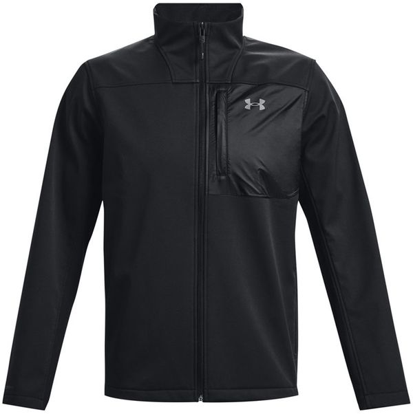 Am image of a Custom Under Armour Men's ColdGear® Infrared Shield 2.0 Jacket in BLK/ PTC GR!