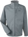 Am image of a Custom Under Armour Men's ColdGear® Infrared Shield 2.0 Jacket in PT GRY/ BLK!