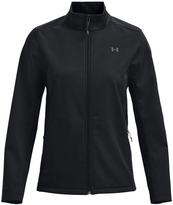 Am image of a Custom Under Armour Ladies ColdGear Infrared Shield 2 Jacket in BLK/ PTC GRY!