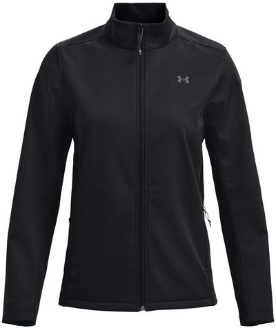 Am image of a Custom Under Armour Ladies ColdGear Infrared Shield 2 Jacket in BLK/ PTC GRY!