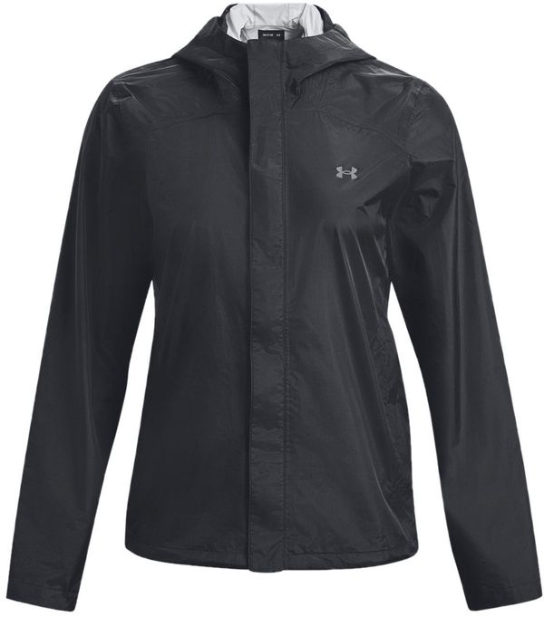 Am image of a Custom Under Armour Ladies Cloudstrike 2 Jacket in BLK/ PTC GRY!