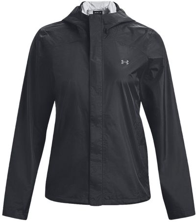Am image of a Custom Under Armour Ladies Cloudstrike 2 Jacket in BLK/ PTC GRY!