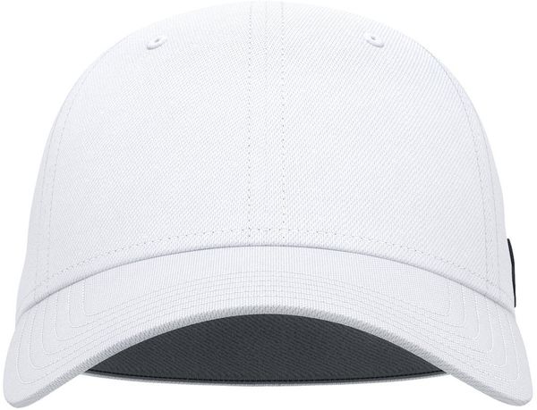 Am image of a Custom Under Armour Unisex Team Blitzing Cap in White/Graphite!