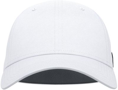 Am image of a Custom Under Armour Unisex Team Blitzing Cap in White/Graphite!