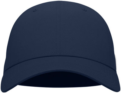Am image of a Custom Under Armour Unisex Team Blitzing Cap in Midnight Navy/White!