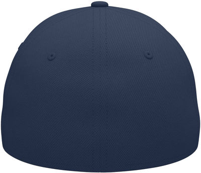Am image of a Custom Under Armour Unisex Team Blitzing Cap in Midnight Navy/White!