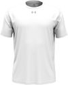 Am image of a Custom Under Armour Men's Team Tech T Shirt in White/Mod Grey!