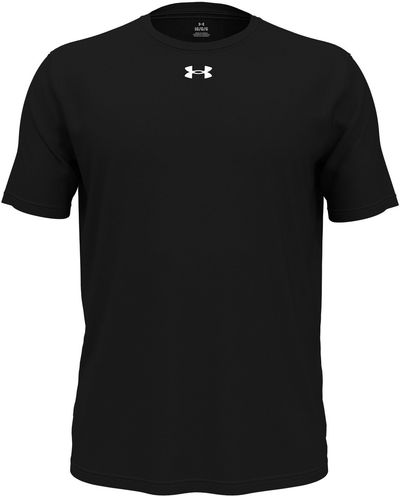 Am image of a Custom Under Armour Men's Team Tech T Shirt in Black/White!