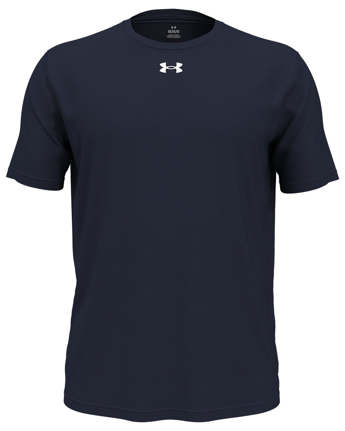 Under Armour Men's Team Tech T Shirt in Midnight Navy/White