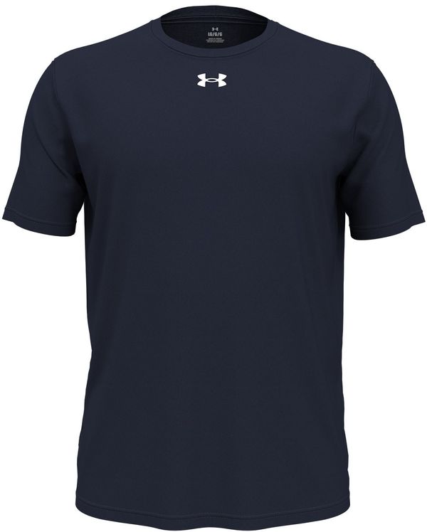 Am image of a Custom Under Armour Men's Team Tech T Shirt in Midnight Navy/White!