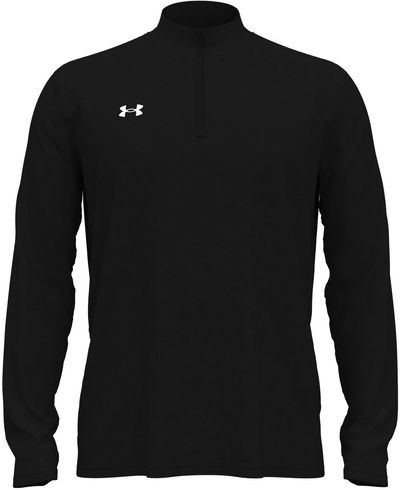 Am image of a Custom Under Armour Men's Team Tech Quarter Zip in Black!
