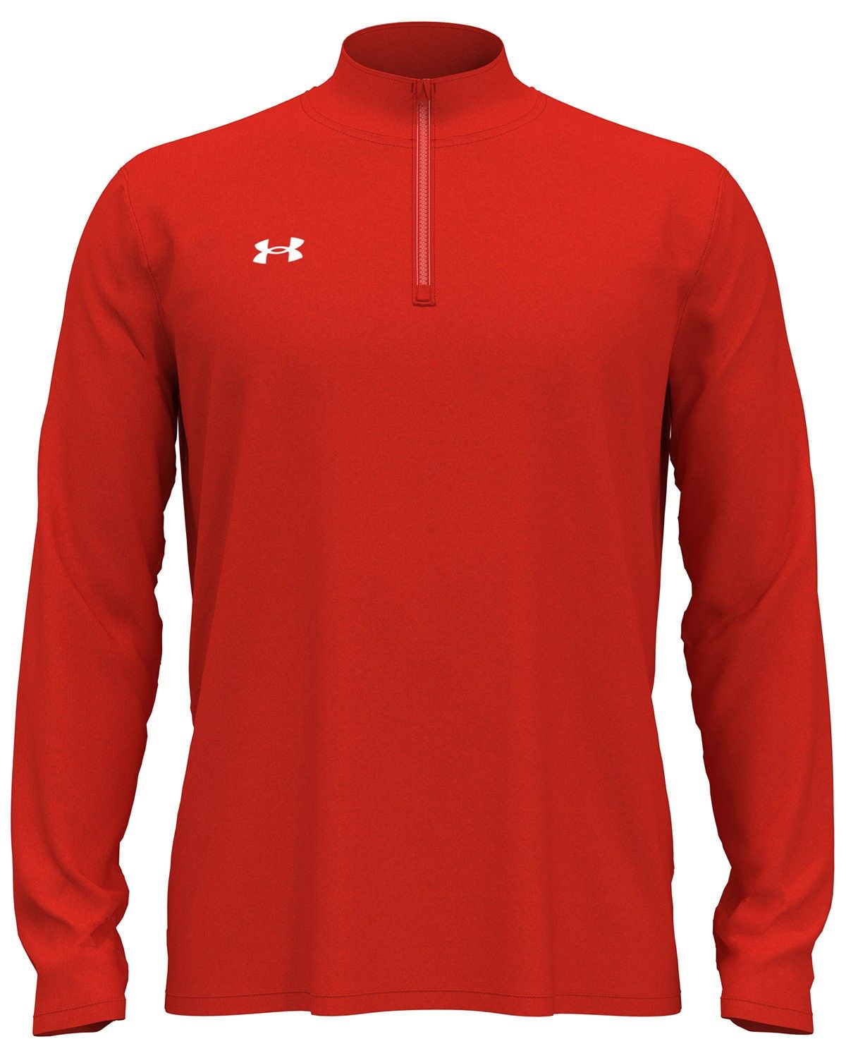 Under Armour Men's Team Tech Quarter Zip in Red