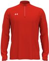 Am image of a Custom Under Armour Men's Team Tech Quarter Zip in Red!