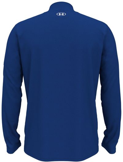 Am image of a Custom Under Armour Men's Team Tech Quarter Zip in Royal!