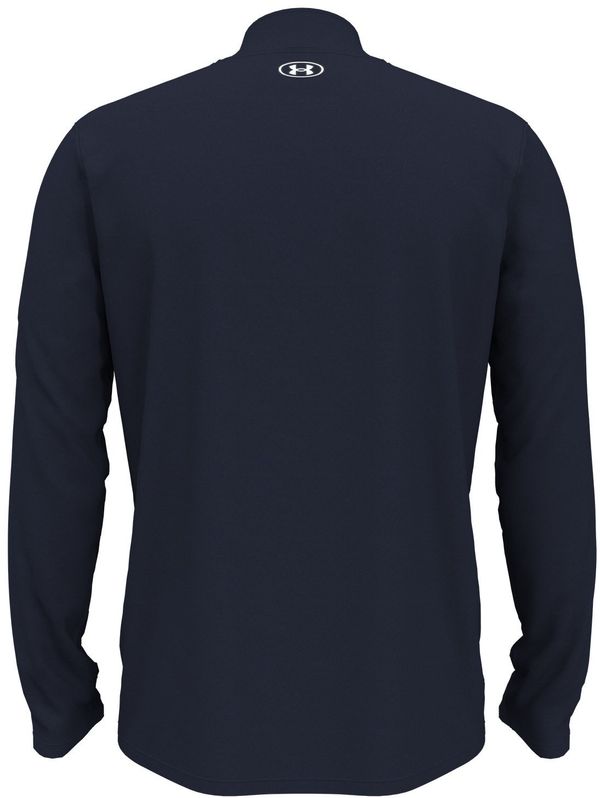 Am image of a Custom Under Armour Men's Team Tech Quarter Zip in Midnight Navy!