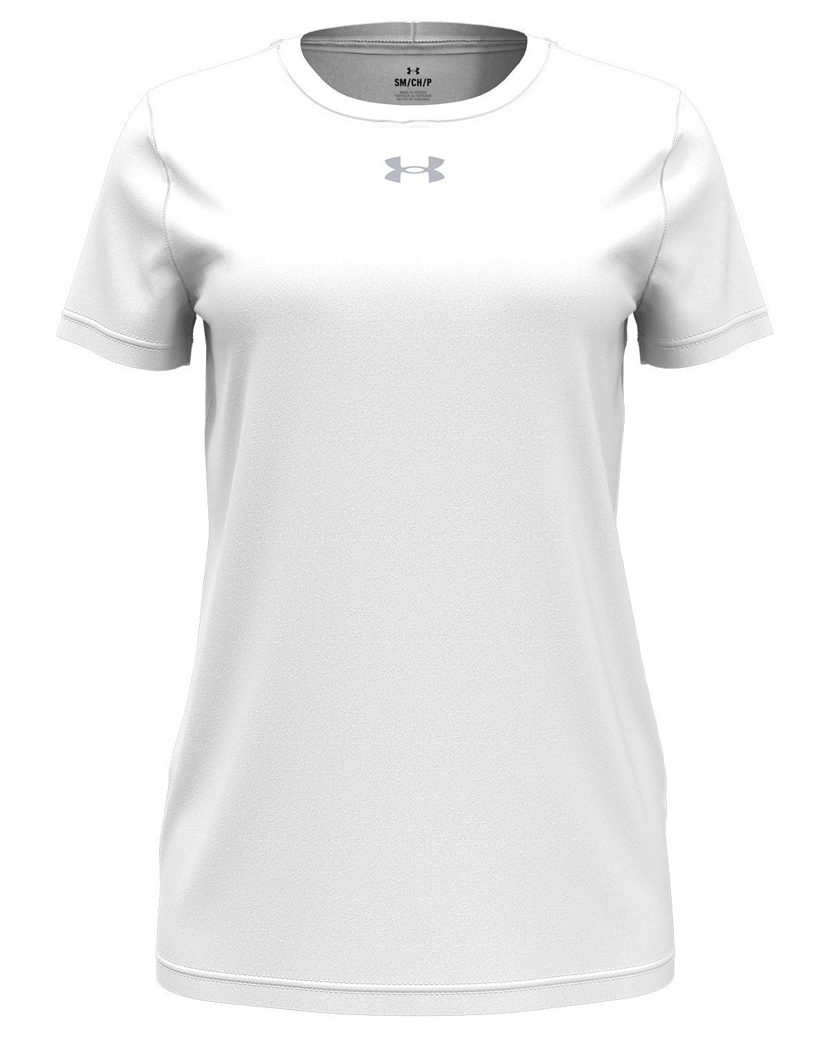 Under Armour Ladies' Team Tech T Shirt in White/Mod grey