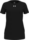 Am image of a Custom Under Armour Ladies' Team Tech T Shirt in Black/white!