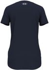 Am image of a Custom Under Armour Ladies' Team Tech T Shirt in Midnight Navy/White!