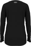 Am image of a Custom Under Armour Ladies' Team Tech Long Sleeve T Shirt in Black/white!