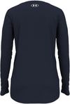 Am image of a Custom Under Armour Ladies' Team Tech Long Sleeve T Shirt in Midnight Navy/ White!