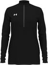 Am image of a Custom Under Armour Ladies' Team Tech Half Zip in Black!