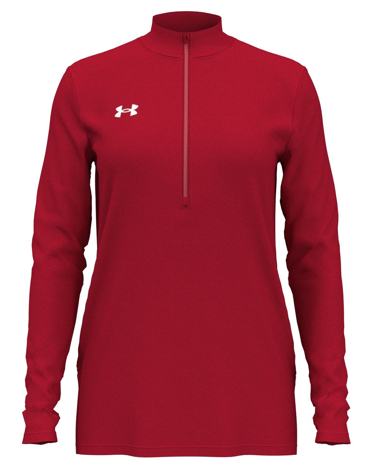 Under Armour Ladies' Team Tech Half Zip in Red