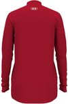 Am image of a Custom Under Armour Ladies' Team Tech Half Zip in Red!