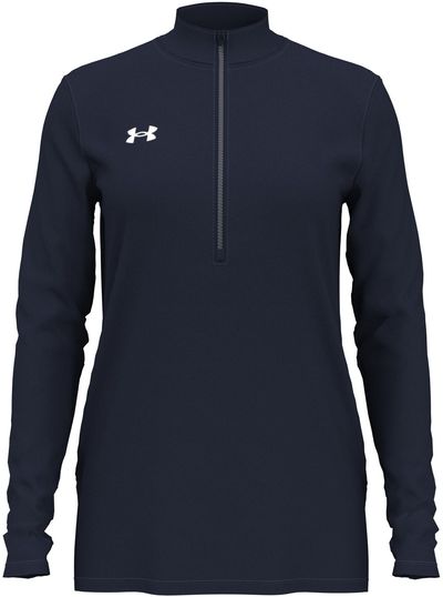 Am image of a Custom Under Armour Ladies' Team Tech Half Zip in Midnight Navy!