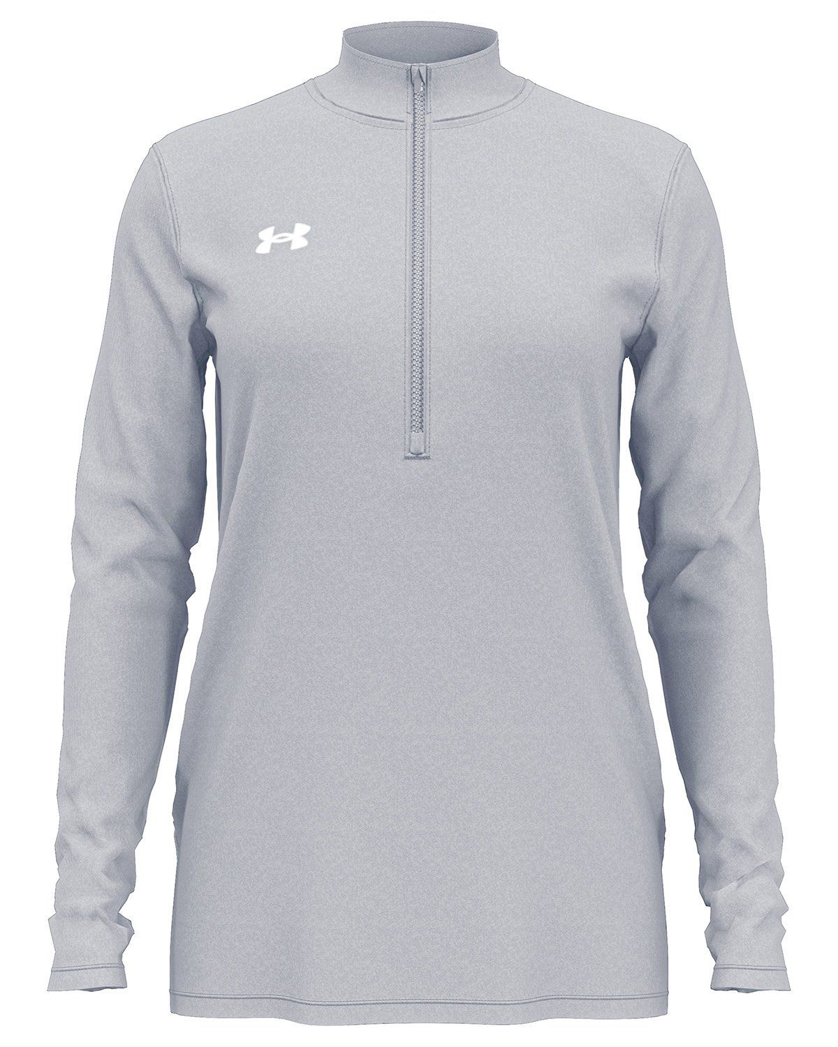 Under Armour Ladies' Team Tech Half Zip in Mod Grey Light Heather