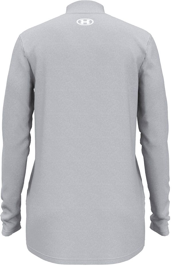 Am image of a Custom Under Armour Ladies' Team Tech Half Zip in Mod Grey Light Heather!