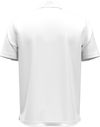 Am image of a Custom Under Armour Men's Tipped Teams Performance Polo in WHT/ MD GRY!