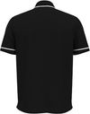 Am image of a Custom Under Armour Men's Tipped Teams Performance Polo in BLACK/ WHITE!