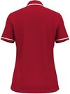 Am image of a Custom Under Armour Ladies' Tipped Teams Performance Polo in RED/ WHITE!