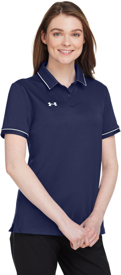 An image of a Custom Under Armour Ladies' Tipped Teams Performance Polo!