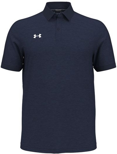 Am image of a Custom Under Armour Men's Trophy Level Polo in Mid Navy!