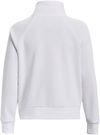 Am image of a Custom Under Armour Ladies Rival Fleece Quarter Zip in White!