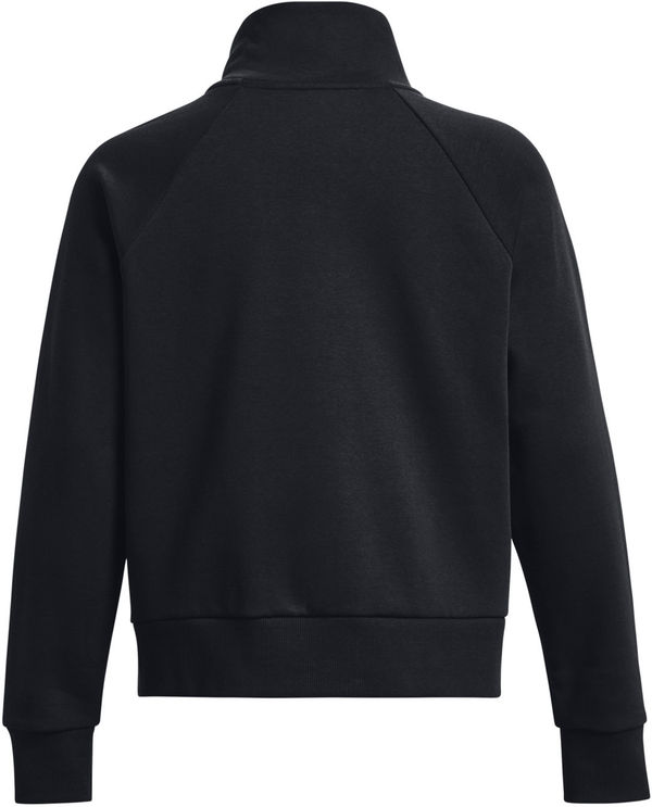 Am image of a Custom Under Armour Ladies Rival Fleece Quarter Zip in Black!