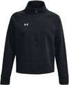 Am image of a Custom Under Armour Ladies Rival Fleece Quarter Zip in Black!