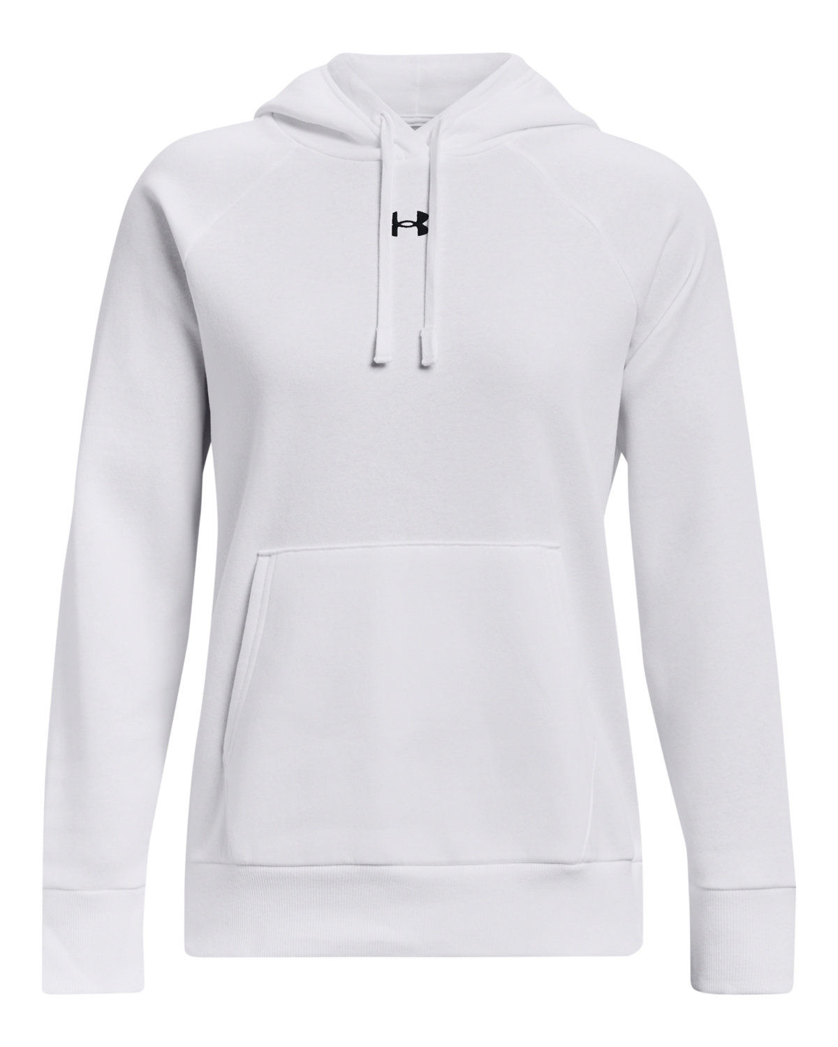 Under Armour Ladies Rival Fleece Hooded Sweatshirt in White