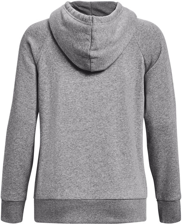 Am image of a Custom Under Armour Ladies Rival Fleece Hooded Sweatshirt in Grey!