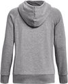 Am image of a Custom Under Armour Ladies Rival Fleece Hooded Sweatshirt in Grey!