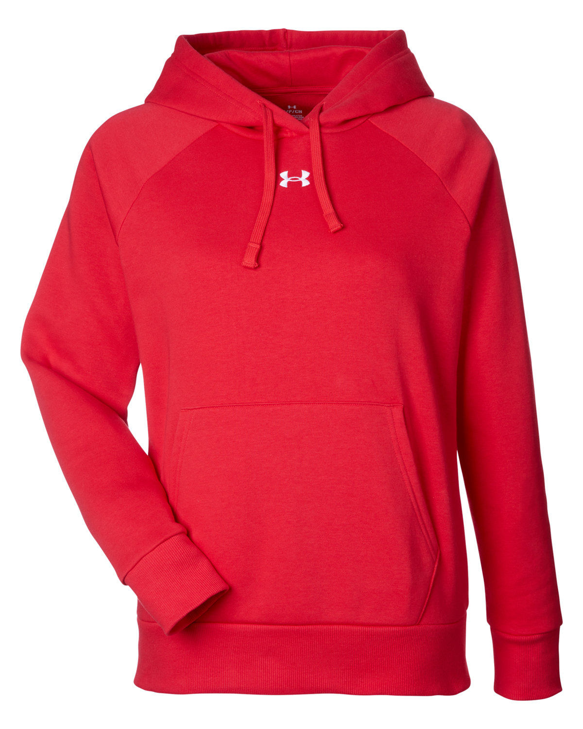 Under Armour Ladies Rival Fleece Hooded Sweatshirt in Red