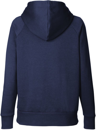 Am image of a Custom Under Armour Ladies Rival Fleece Hooded Sweatshirt in Navy!