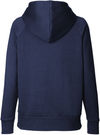 Am image of a Custom Under Armour Ladies Rival Fleece Hooded Sweatshirt in Navy!