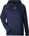 Am image of a Custom Under Armour Ladies Rival Fleece Hooded Sweatshirt in Navy!