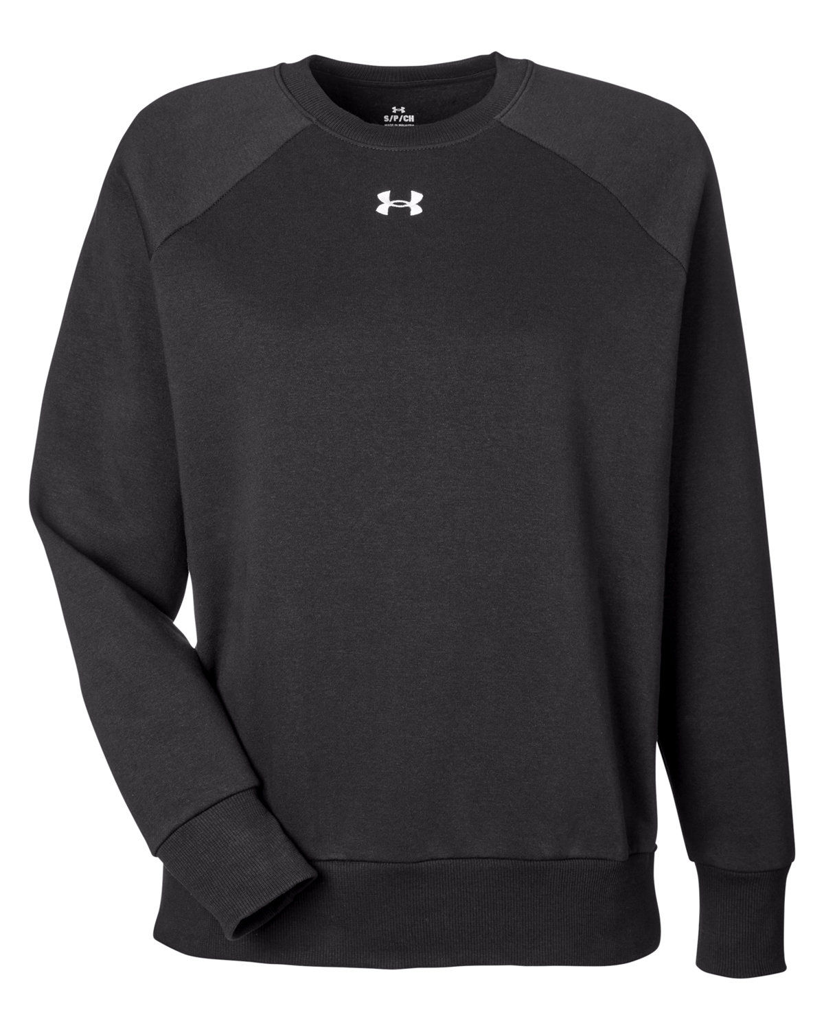Under Armour Ladies Rival Fleece Sweatshirt in Black