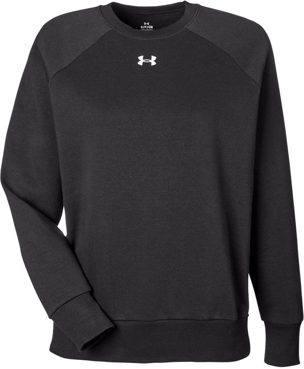 Am image of a Custom Under Armour Ladies Rival Fleece Sweatshirt in Black!
